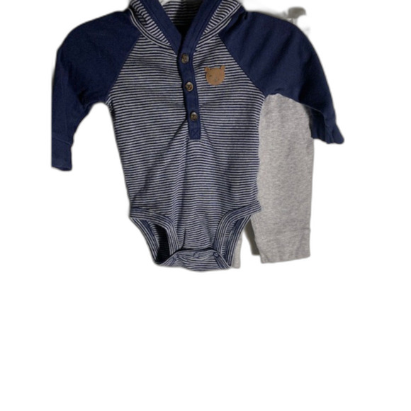 Carter Bundle 2 Long Sleeve onesie & Pants 3 Months - Picture 2 of 6